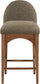 Waldorf - Boucle Stool With Brown Legs