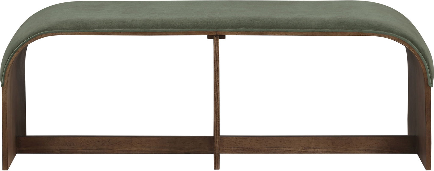 Sable - 52" Velvet Performance Fabric Upholstered Bench