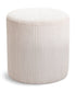Roy - Round Microsuede Ottoman / Stool