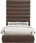 Adam - Chenille Fabric Bed With 89" Headboard