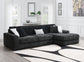 U2144 - 3 Piece Sectional - Charcoal