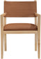 Avon - Vegan Leather Dining Arm Chair