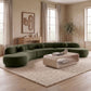Avra - 177.5" Velvet Performance Fabric Upholstered Sectional
