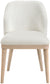 Valeo - Linen Textured Fabric Upholstered Dining Chair (Set of 2) - Painted Natural Base
