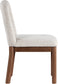 Conrad - Linen Dining Chair With Brown Legs