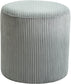 Roy - Round Microsuede Ottoman / Stool