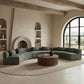 Avanti - Chenille Fabric Upholstered 3 Piece Modular Sectional