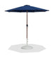 Fiji - Aluminum Patio Umbrella With Round White And Teak Base