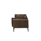 Porchester - Loveseat - Distress Chocolate Top Grain Leather