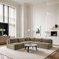 Shaggy - Fabric 5 Piece Modular Corner Armless Sectional