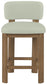 Paloma - Faux Leather Upholstered Counter Stool (Set of 2) - Brown Frame