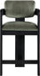 Sacha - Velvet Stool With Black Base