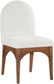 Waldorf - Chenille Dining Side Chair With Brown Legs