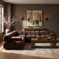 Orin - Velvet Fabric 5 Piece Modular Sectional