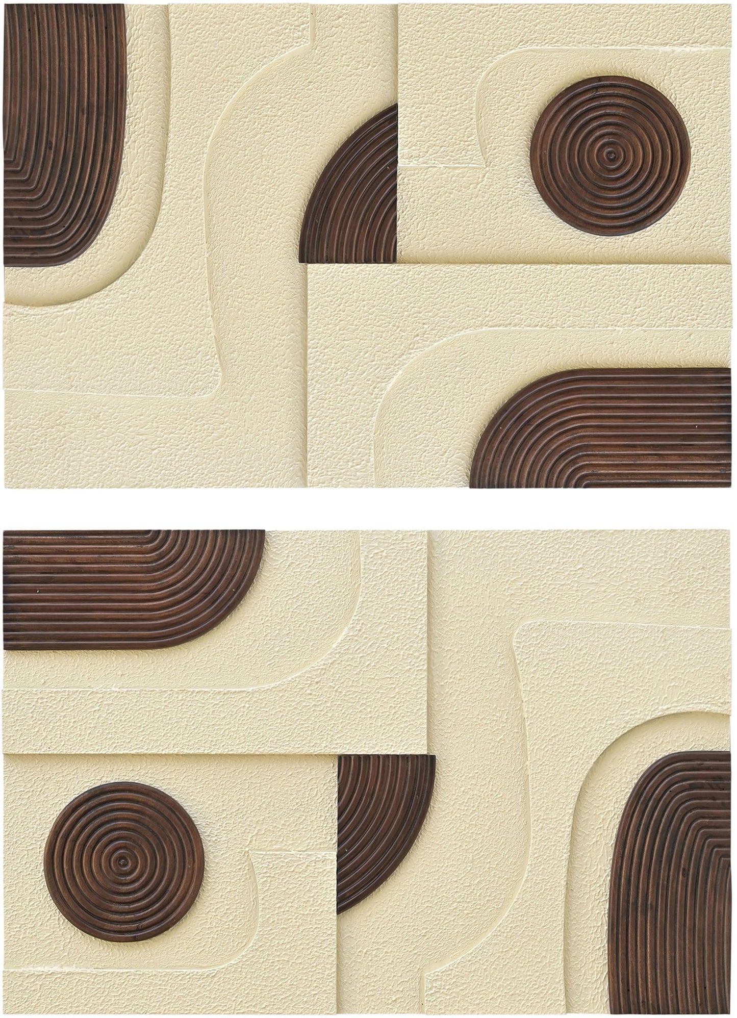 Element - Mango Wood 2 Piece Wall Art