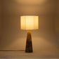 Juniper - Mango Wood Base And Linen Textured Fabric Shade Table Lamp