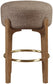 Torino - Backless Counter Stool With Brushed Brown Base (Set of 2)