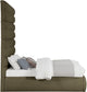 Adam - Boucle Fabric Bed With 89" Headboard