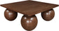 Fitch - Oak Veneer Coffee Table - 4 Legs