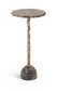 Helix - Genuine Marble Top And Aluminum Base End / Side Table