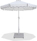 Amalfi - Aluminum Patio Umbrella - White Base / White Pole