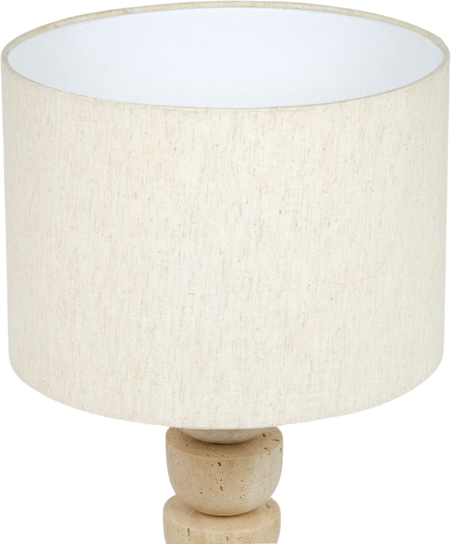 Opus - Linen Textured Fabric And Brass Table Lamp