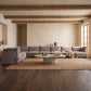 Hammond - Velvet Performance Fabric Upholstered 8 Piece L-Shaped Sectional