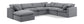 Indulge - Velvet 7 Piece Modular Sectional