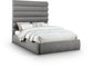 Adam - Chenille Fabric Bed With 70.5" Headboard