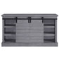 Amrita - TV Stand With Fireplace - Gray Oak