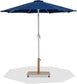 Fiji - Aluminum Patio Umbrella With Square Teak And White Base