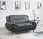 U485 - Loveseat - Gray / Black