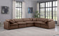 Indulge - Faux Leather 6 Piece Modular Corner Sectional