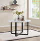 D180 - 5 Piece Dining Room Set (Table, 4 Side Chairs) - Black / White