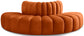 Arc - Velvet 4 Piece Modular Sofa