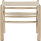 Santos - Faux Leather Upholstered Bench - Natural Frame
