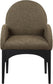 Waldorf - Boucle Dining Arm Chair With Black Legs