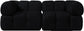 Orin - Velvet Performance Fabric Upholstered 2 Piece Modular Sofa (2 Corner Chairs)