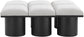 Pavilion - 6 Piece Modular Bench With Black Base