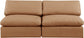 Comfy - Faux Leather Modular Armless Sofa 2 Seats
