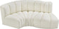 Arc - Faux Leather 3 Piece Modular L-Shaped Sofa