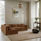 Shaggy - Fabric 4 Piece Modular Sectional
