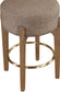Torino - Backless Counter Stool With Brushed Brown Base (Set of 2)