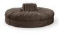 Rummi - Round Velvet Performance Fabric Upholstered 4 Piece Modular Sofa