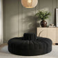 Rummi - Round Velvet Performance Fabric Upholstered 4 Piece Modular Sofa