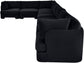 Hammond - Velvet Performance Fabric Upholstered 8 Piece L-Shaped Sectional