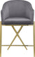 Xavier - Counter Stool with Gold Legs