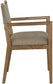 Avon - Linen Textured Performance Fabric Dining Arm Chair