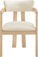 Lavrin - Vegan Leather Dining Arm Chair (Set of 2) - Natural Base