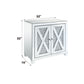Noralie - 2 Door Console Cabinet - Mirrored & Faux Diamonds